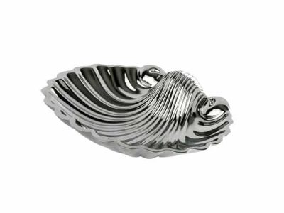 FS01-606 Standseifenschale Metall Muschelform
