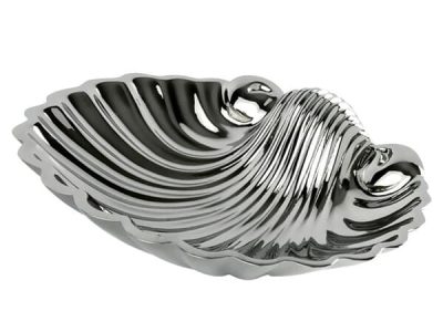 FS01-607 Standseifenschale Metall Muschelform