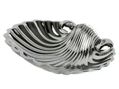 FS01-607 Standseifenschale Metall Muschelform