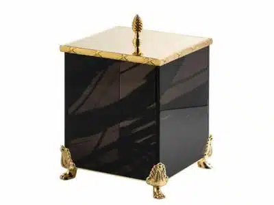 FS11C-671 Behälter Obsidian quadrat mit Deckel