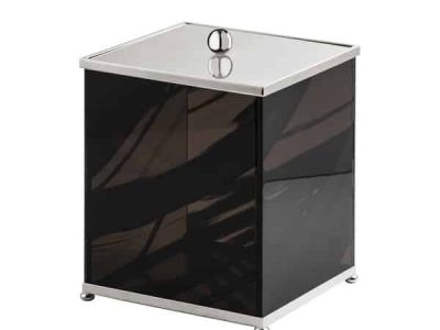 FS11P-670 Behälter quadrat mit Deckel Obsidian