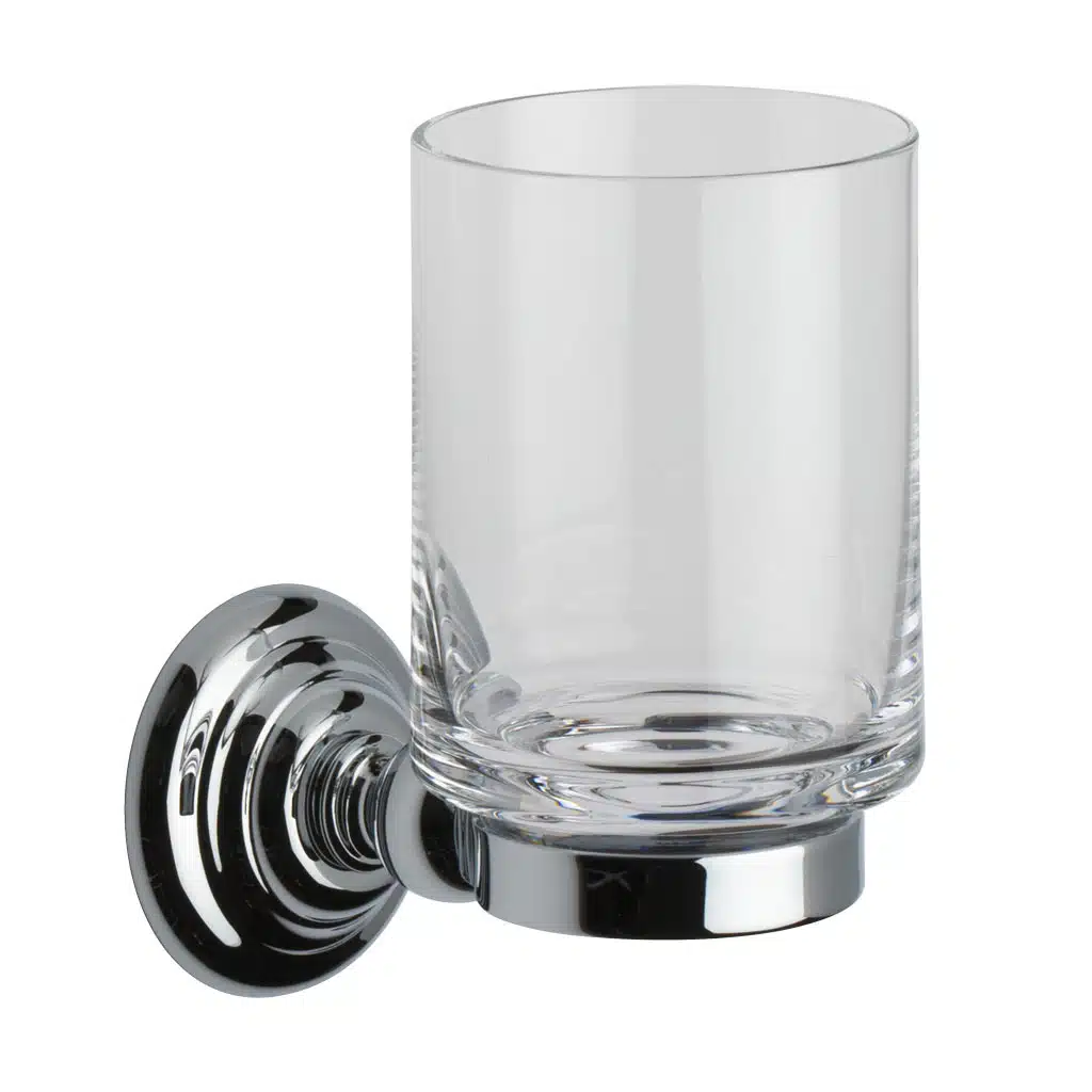 Wandglashalter mit Glas