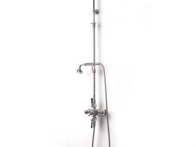 Aufputz-Thermostat-Brausebatterie mit Kopfbrause