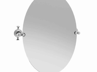 Metallspiegel oval, ohne Metallfassung