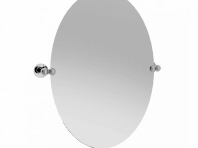 Metallspiegel oval, ohne Metallfassung