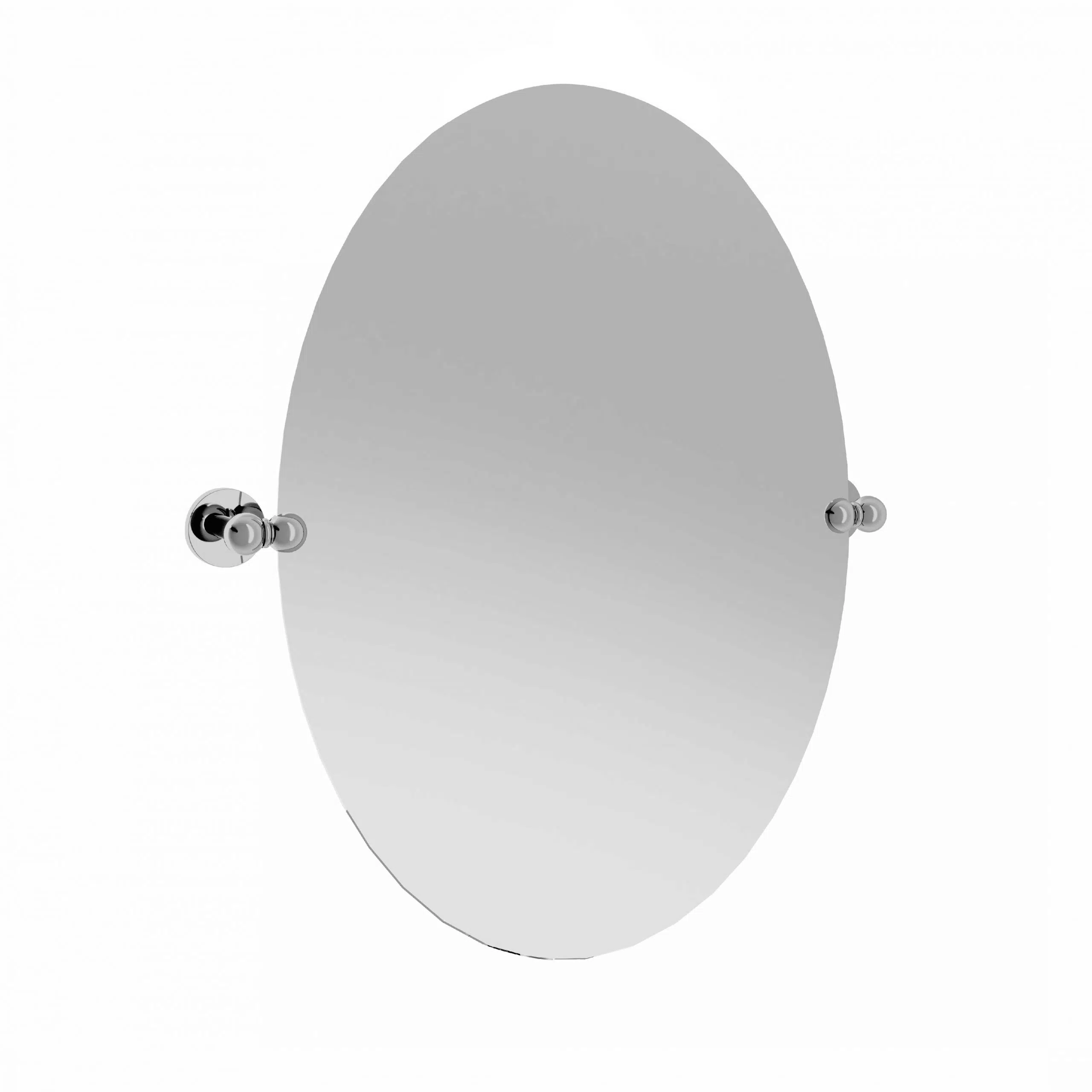 Metallspiegel oval, ohne Metallfassung