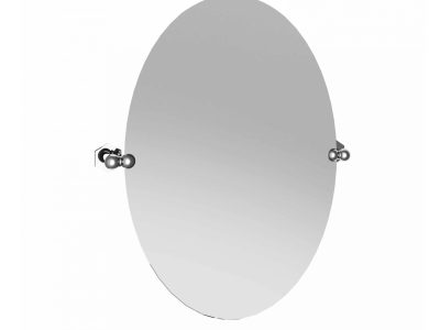 Metallspiegel oval, ohne Metallfassung