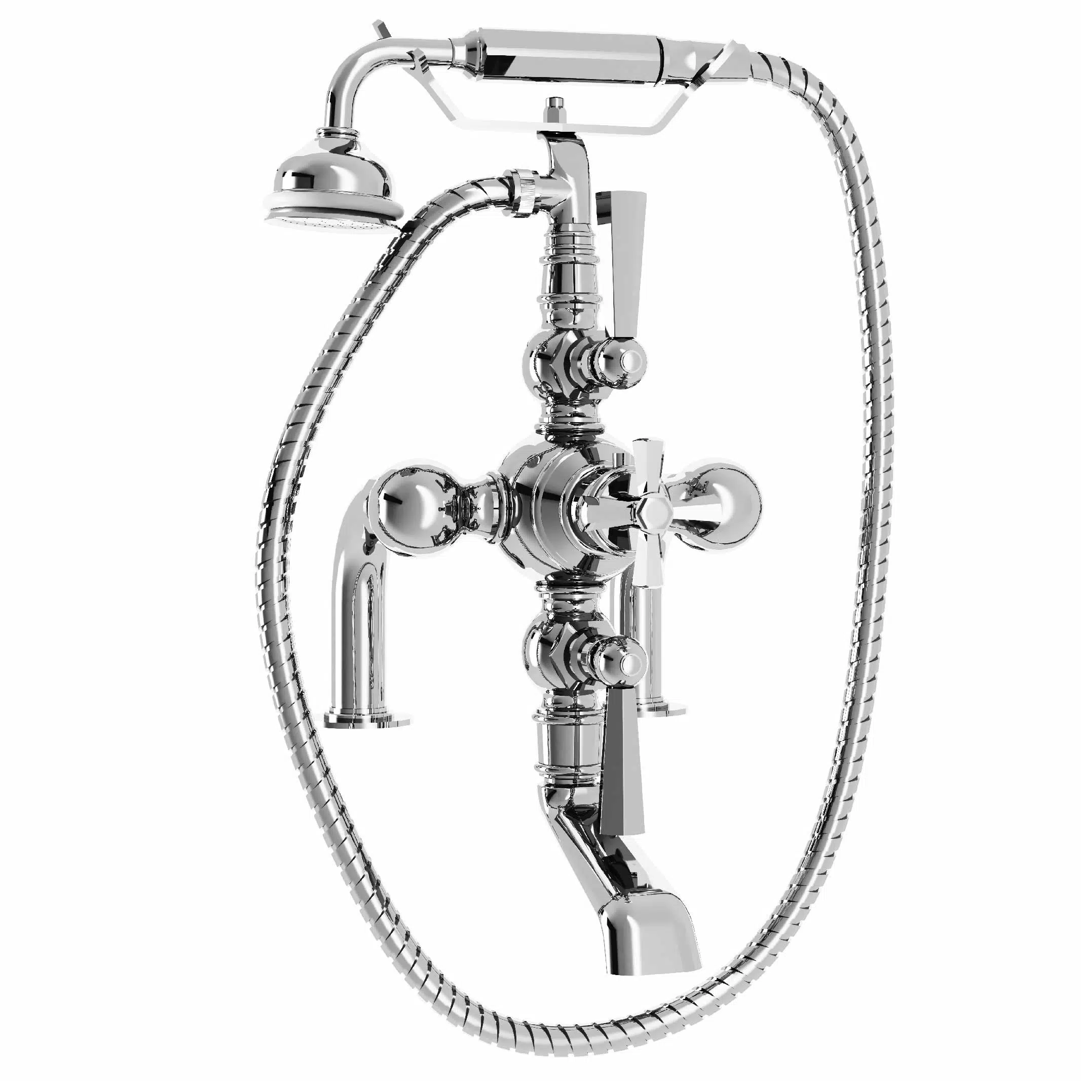 Thermostat-Wannenfüll- und Brausebatterie