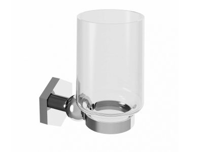 Wandglashalter mit Glas