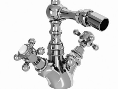 Einloch- Zweigriff-Armatur für Bidet