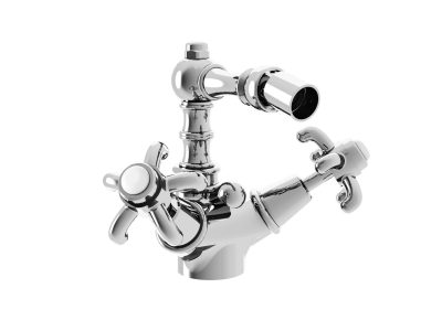 Einloch- Zweigriff-Armatur für Bidet