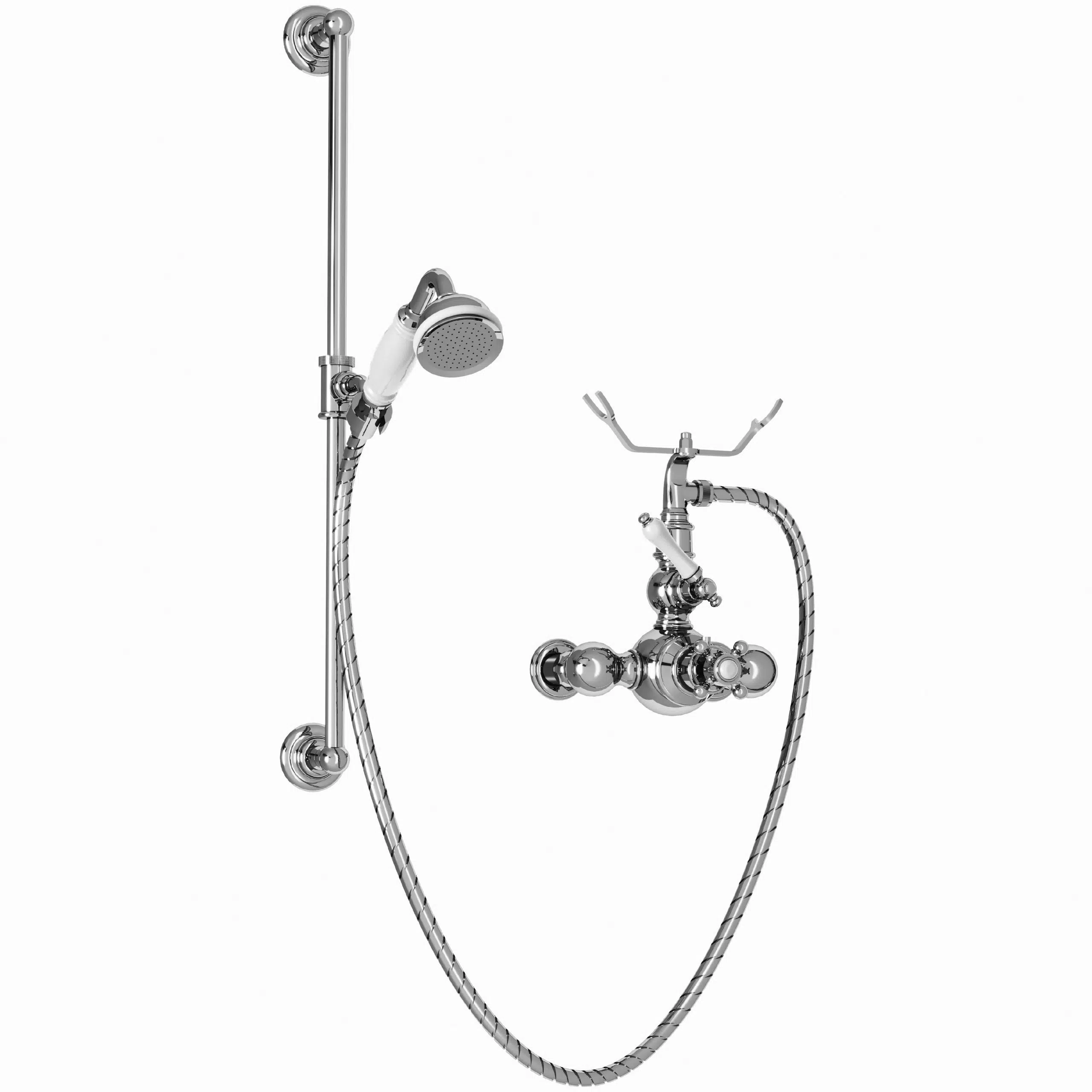 Aufputz-Thermostat-Brausebatterie