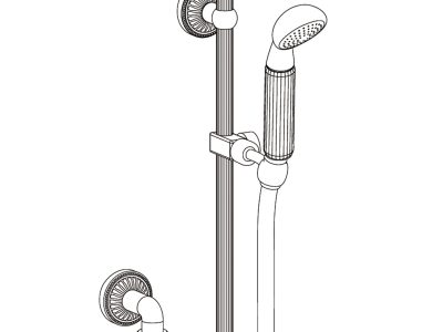 Duschgarnitur mit Wandstange