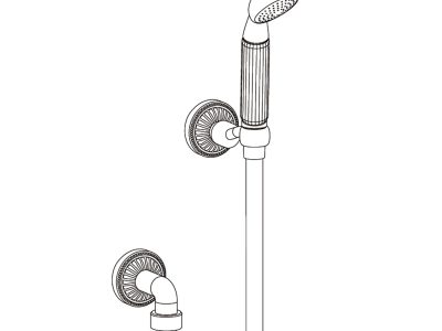 Duschgarnitur mit Wandhaken