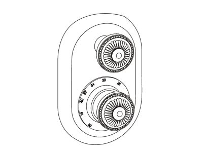 Sichtteile zu Eurotherm-Unterputz-Thermostat