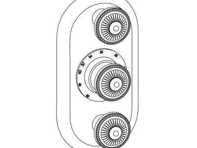 Sichtteile zu Eurotherm-Unterputz-Thermostat