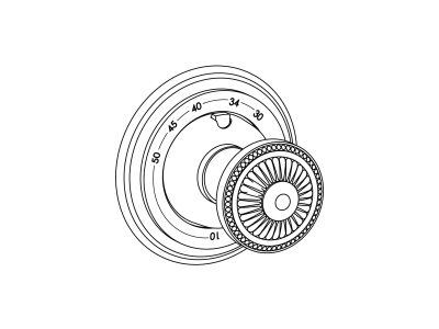 Sichtteile zu Eurotherm-Unterputz-Thermostat