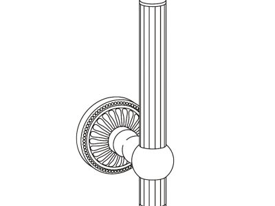 Reservepapierhalter wandhängend