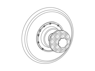 Sichtteile zu Eurotherm-Unterputz-Thermostat