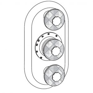 Sichtteile zu Eurotherm-Unterputz-Thermostat