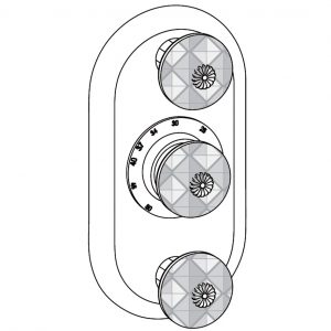 Sichtteile zu Eurotherm-Unterputz-Thermostat