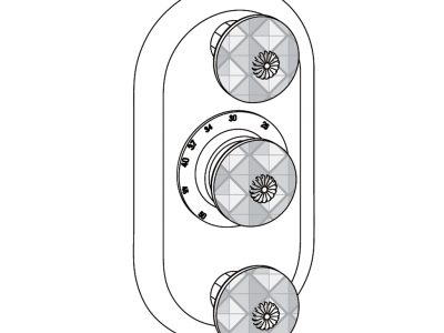 Sichtteile zu Eurotherm-Unterputz-Thermostat