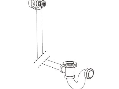 Ablaufgarnitur für Badewanne