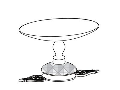 Standseifenschale aus Metall, oval