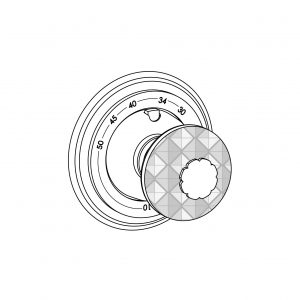 Sichtteile zu Eurotherm-Unterputz-Thermostat