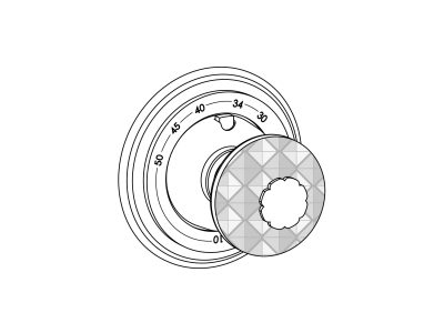 Sichtteile zu Eurotherm-Unterputz-Thermostat