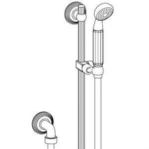 Duschgarnitur mit Wandstange