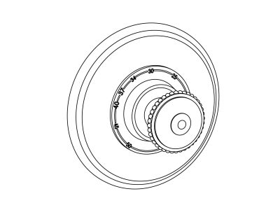 Sichtteile zu Eurotherm-Unterputz-Thermostat