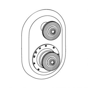 Sichtteile zu Eurotherm-Unterputz-Thermostat