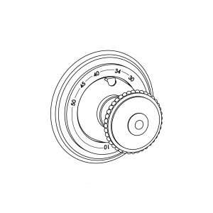 Sichtteile zu Eurotherm-Unterputz-Thermostat
