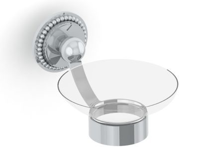 Wandseifenschale, mit Kristallglas