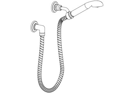 Duschgarnitur mit Wandhaken
