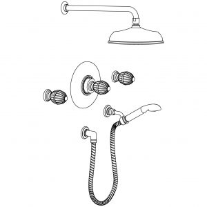 Dusch-Set mit Thermostatmischer