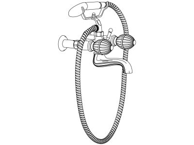 AP-Wannenfüll- und Brausebatterie