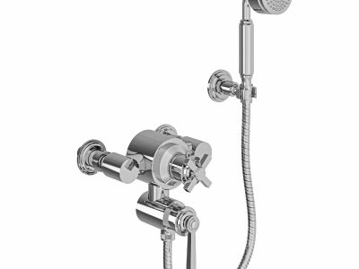 Aufputz-Brausebatterie mit Thermostat