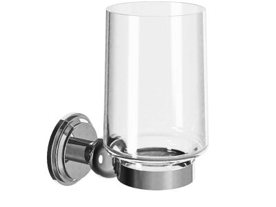 Wandglashalter mit Glas