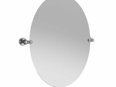 Metallspiegel oval, ohne Metallfassung