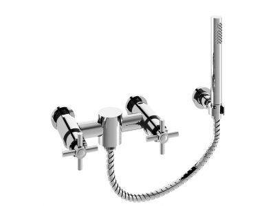 Aufputz-Brausebatterie mit Thermostat