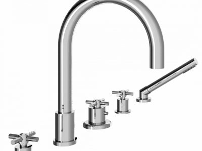 Thjermostat-5-Loch-Wannen-Brause-Armatur
