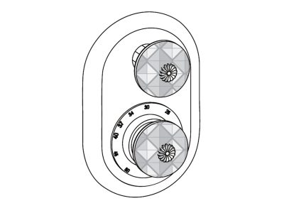 Sichtteile zu Eurotherm-Unterputz-Thermostat
