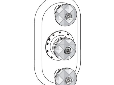 Sichtteile zu Eurotherm-Unterputz-Thermostat