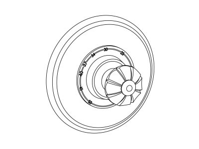 Sichtteile zu Eurotherm-Unterputz-Thermostat