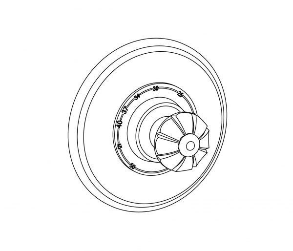 Sichtteile zu Eurotherm-Unterputz-Thermostat