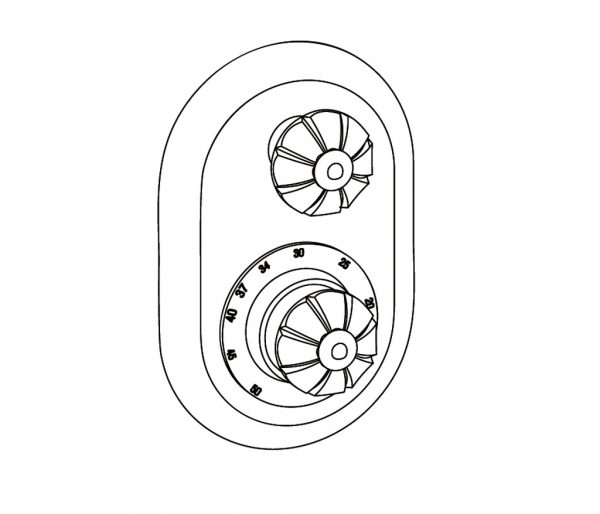 Sichtteile zu Eurotherm-Unterputz-Thermostat