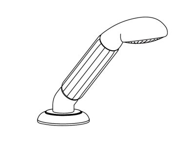 Wannenrand-Schlupfbrausengarnitur