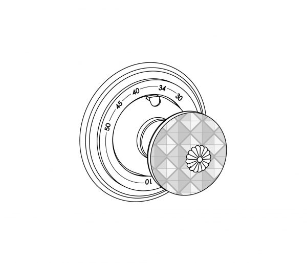 Sichtteile zu Eurotherm-Unterputz-Thermostat